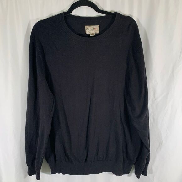 Article 365 Cashmere Blend Sweater Women's XL Black Round Neck Long Sleeve - Picture 1 of 6